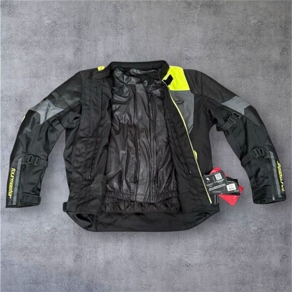 Tourmaster Intake High Visibility Motorcycle Jacket Men’s X-Large - Picture 3 of 15